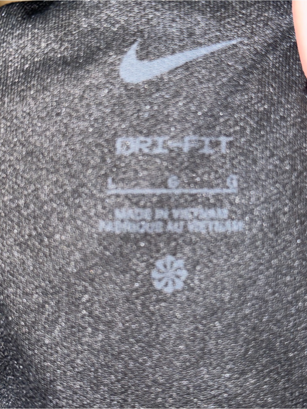 Nike Dri-Fit Women’s Lined Running Shorts Black, Red and White Size Large - Picture 3 of 3